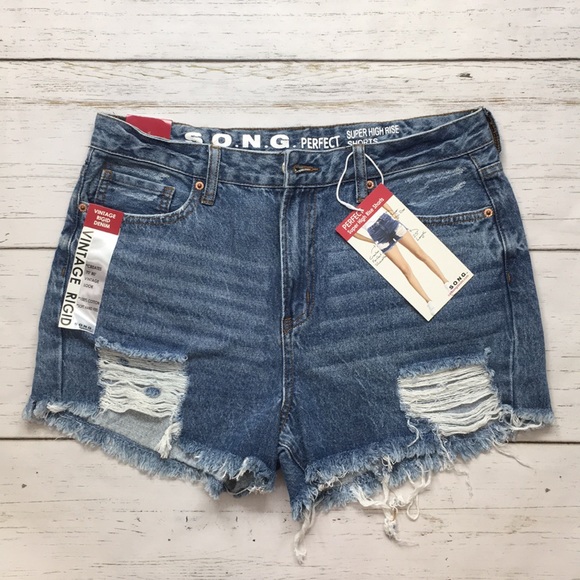 Pants - S.O.N.G distressed shorts